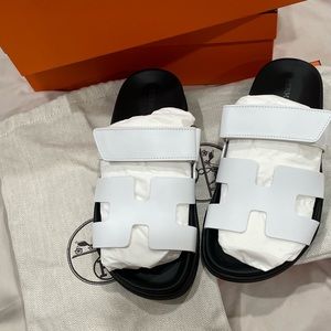Sold Hermes Chypre Sandals 36 Blanc color